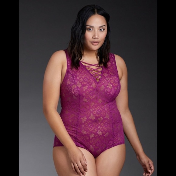 💎HOST PICK💎 NWT Torrid Lace Up Bodysuit - Picture 6 of 7